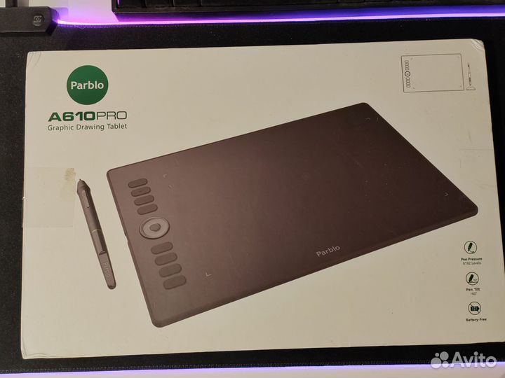 Графический планшет Parblo A610Pro