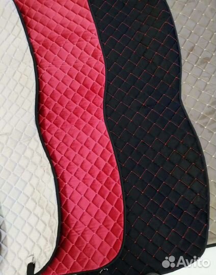 Накидки на сиденья Велюр Romb синяя нить