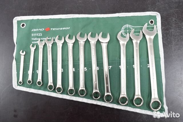 Набор ключей комбинированных, 12 предметов