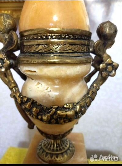 Канделябр подсвечник бронза старинный