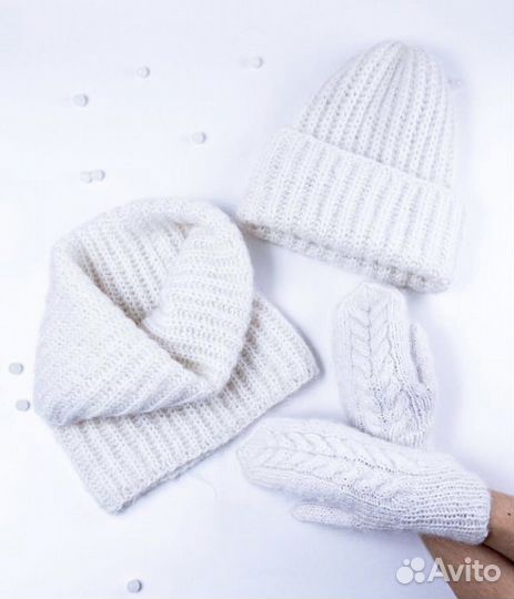 Женская шапка мохер