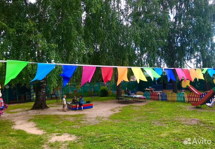 Гирлянды тканевые из флажков 