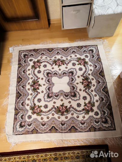 Павловопосадский платок шаль шерсть 100