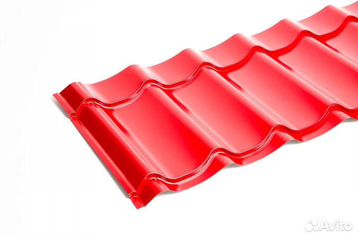 Металлочерепица с полимерной окраской 18 расцветок