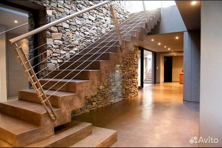 Лестницы из кварцевого агломерата