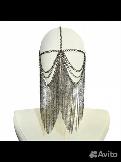 Украшение на лицо маска вуаль тика готика
