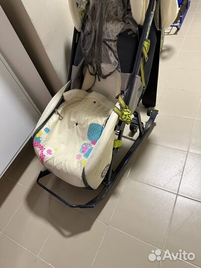 Детские санки коляска