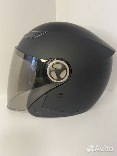 Шлем для скутера, электросамоката черный размер XL
