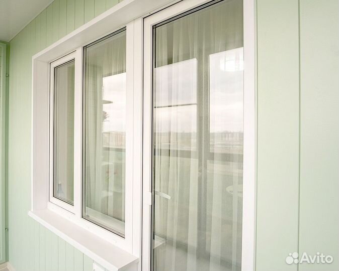 Отделка и остекление балконов в рассрочку