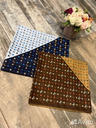 Шелковый платок шаль Louis Vuitton 2 оттенка
