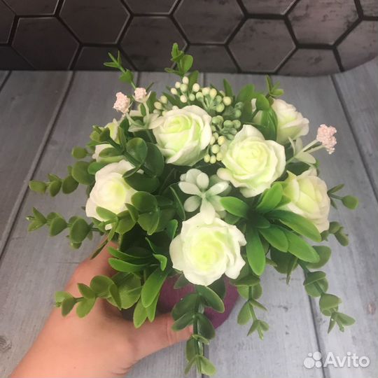 Мыльный букет ручной работы 