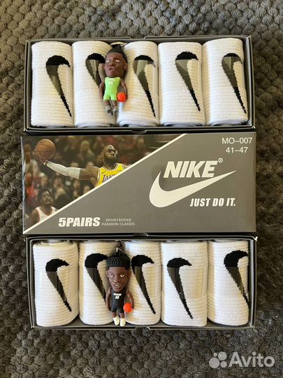 Носки nike белые 5 пар