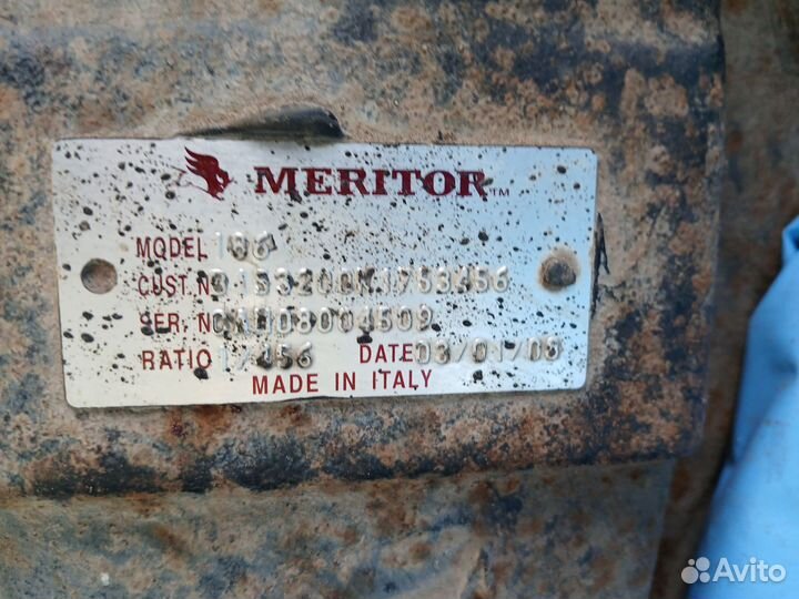 Редуктор заднего моста Meritor 186 передатка 4.56