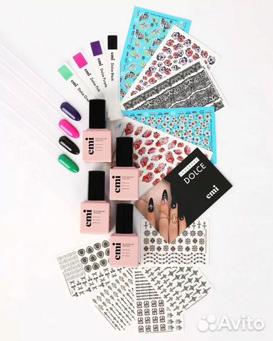 Скраб, Крем, Лак, Косметика, Dolce Nail Decor Set