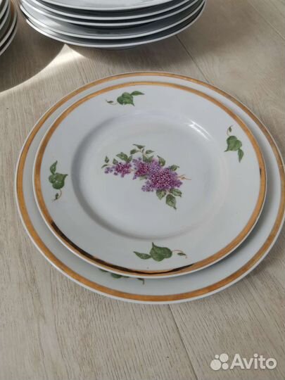 Столовый сервиз сирень дулево СССР