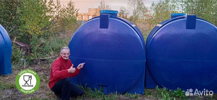 Резервуар для воды 5000 л / гарантия 5 лет