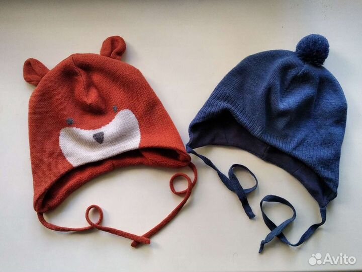 Шапка на завязках 52-54