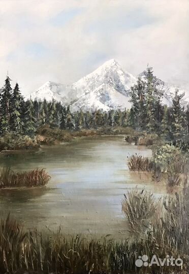 Картина маслом «Горы»