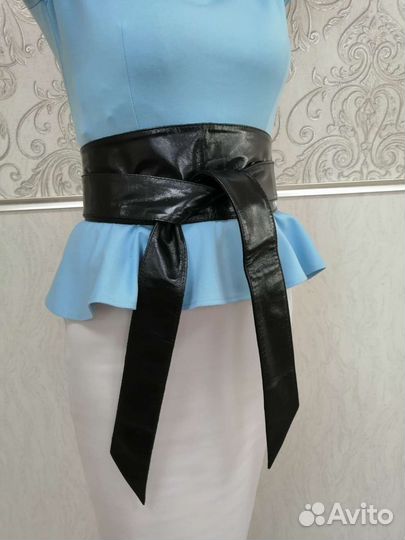 Пояс кушак из натуральной кожи