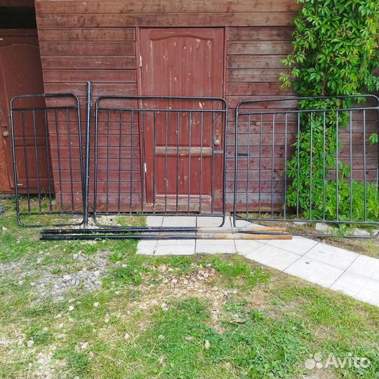 Ворота распашные с калиткой