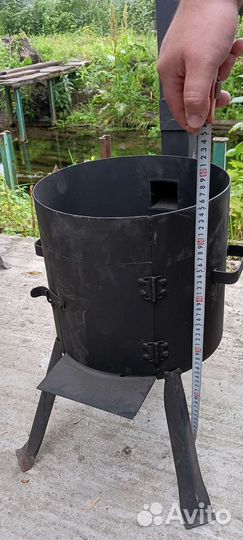 Печь с казаном
