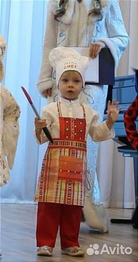 Новогодний костюм поварëнка детский размер 92-98