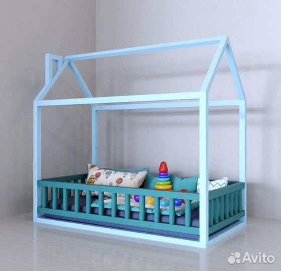 Кровать-домик. Двухьярусные. Подростковые