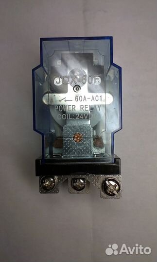 Реле новое: контакты 60 ампер, катушка 24 В