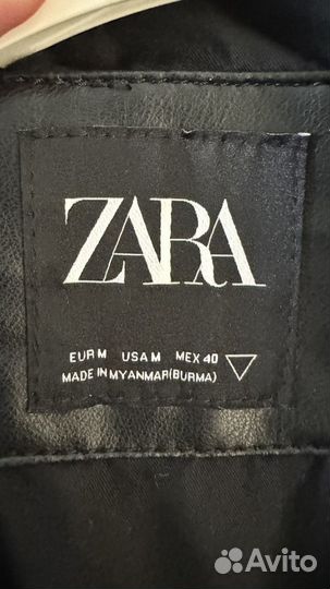 Куртка кожаная Zara M