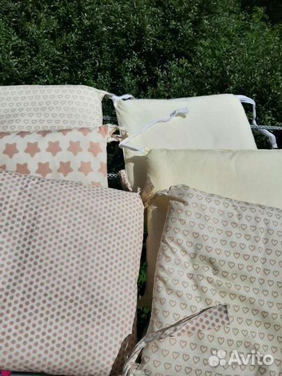 Бортики-подушки в кроватку