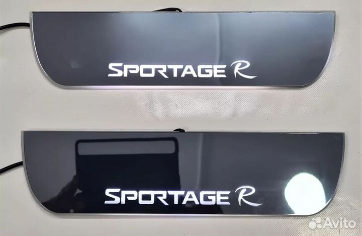 Накладки на проём порогов kia Sportage