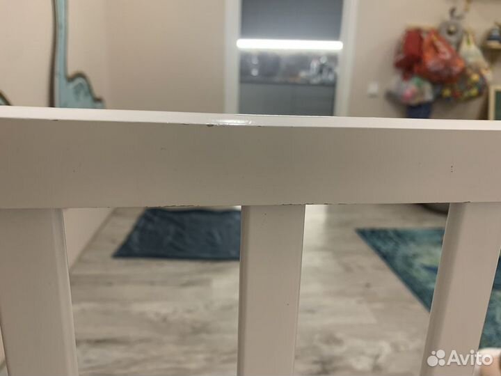 Кровать детская белая с ящиками