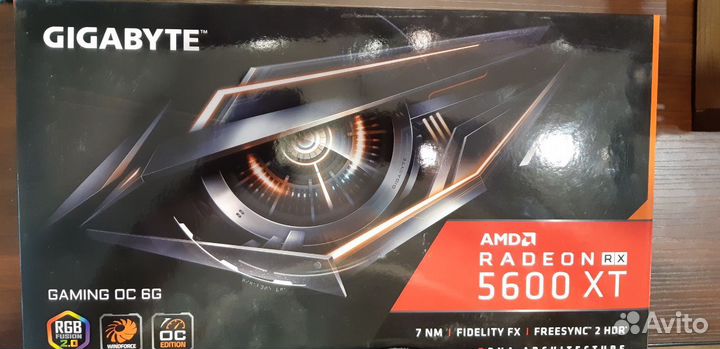 Видеокарта Gigabyte RX 5600XT gaming OC6G комплект