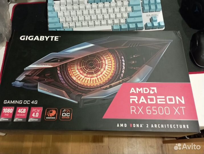 Видеокарта rx 6500 xt 4gb
