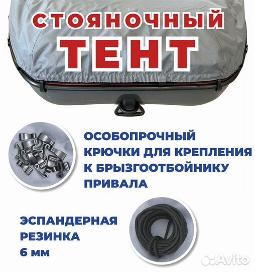 Стояночный тент на лодку пвх 3.6