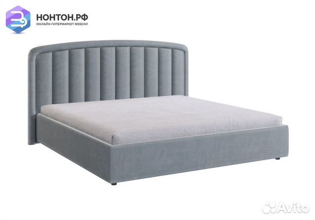 Кровать Сиена 2 1.8 м серая