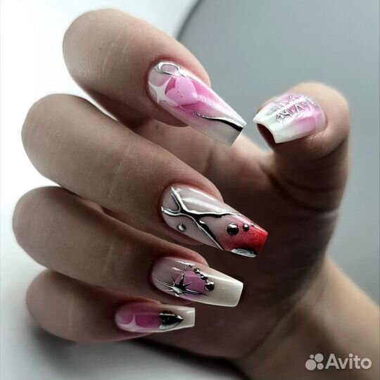 Наращивание ногтей/маникюр/гель лак/коррекция