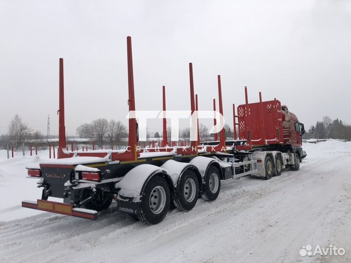 Полуприцеп лесовоз (сортиментовоз) Дизель-С 125210, 2024