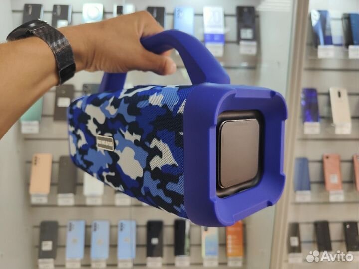 Bluetooth Колонка BoomBass L18 Blue Khaki