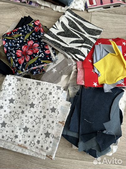 Лоскуты ткани хлопок