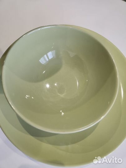 Тарелки IKEA зеленые