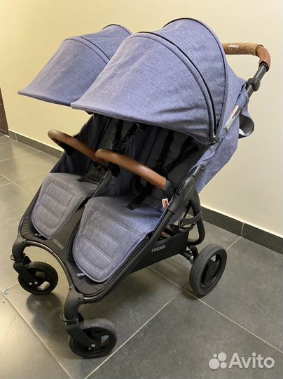 Коляска для двойни valco baby snap duo trend denim