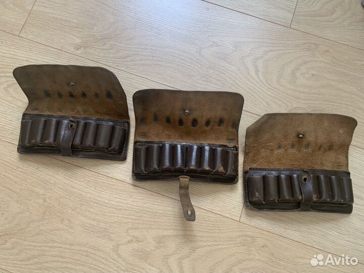 Чехол для ружья патронташи кожаные СССР