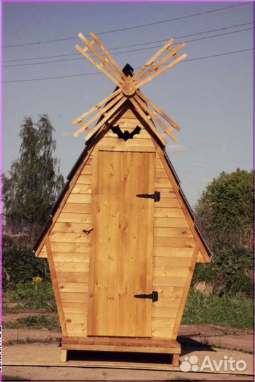 Дачный туалет с кошкой CNM