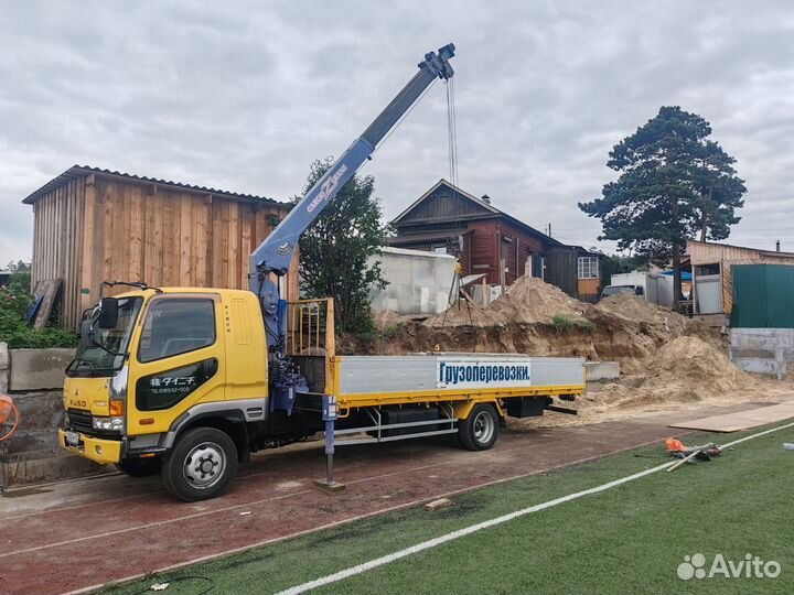 Аренда и услуги манипулятора, стрела 3 т, 10 м, борт 5 т, 6.1 м