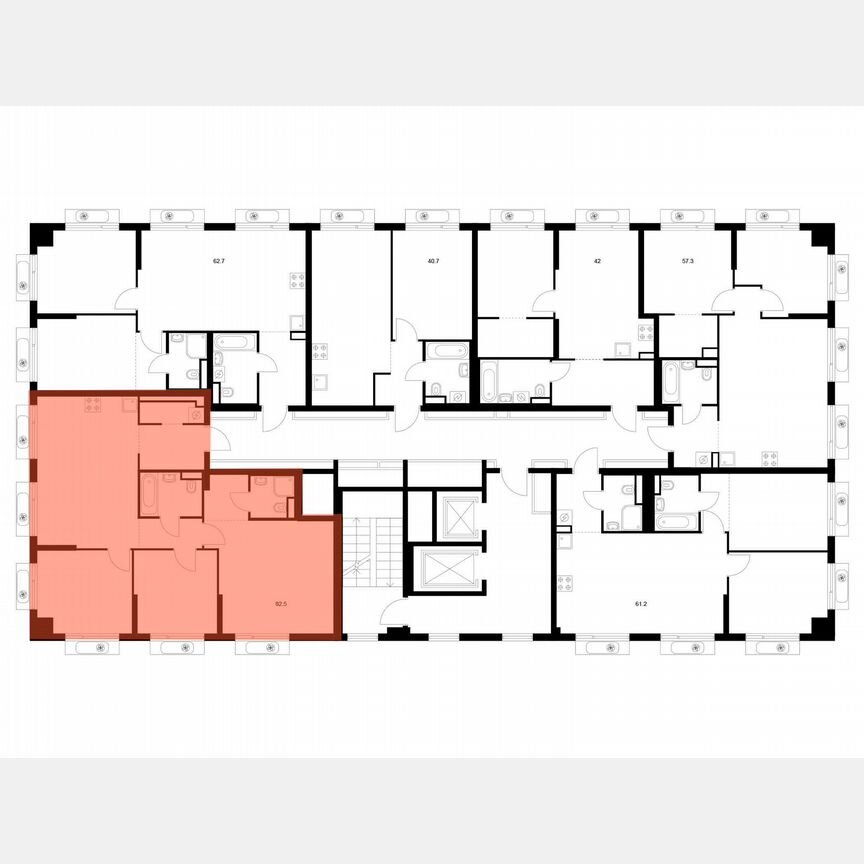 3-к. квартира, 82,5 м², 13/22 эт.