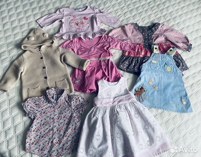 Вещи пакетом на девочку 74