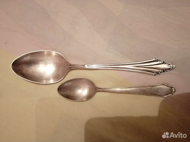 Паре немецких ложек Незельбер металл