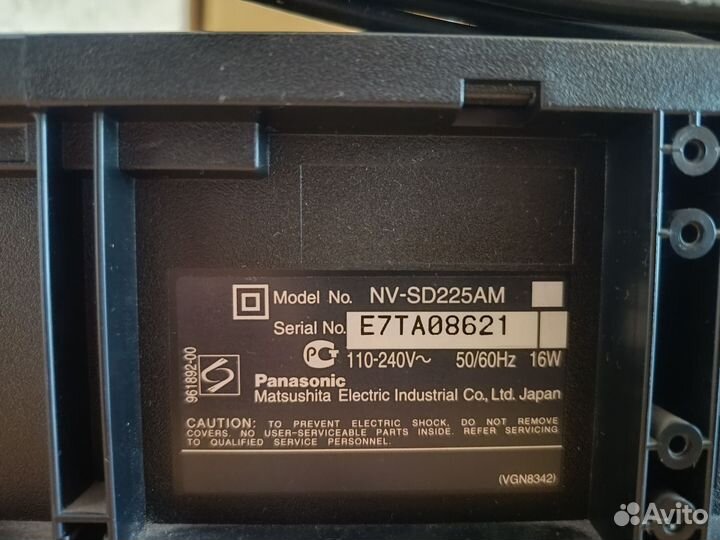 Видеомагнитофон panasonic nv sd225