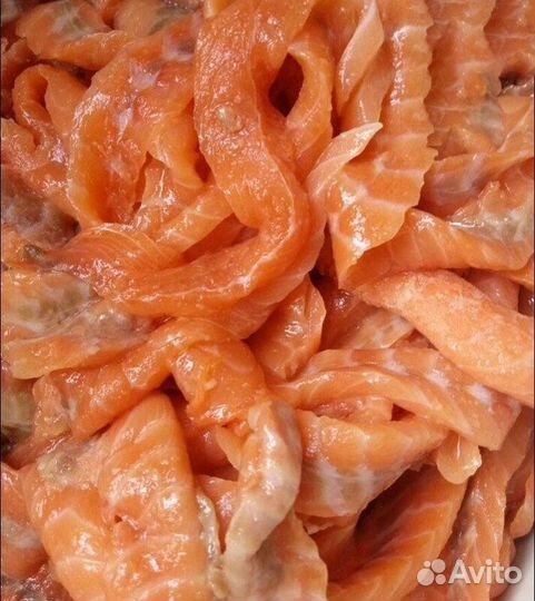 Семга обрезь слабосоленая лосось